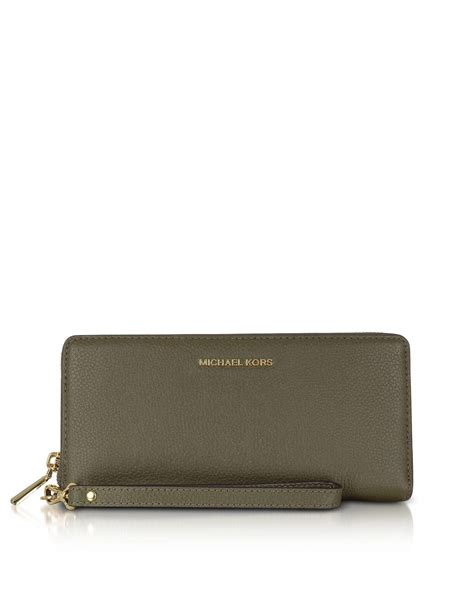 olive green michael kors wallet|michael kors olive green handbag.